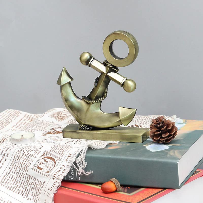 Lilone Mediterranean Anchor Metal Showpiece for Home Decor (15cm x 12cm, Antique Bronze)… - Image 3