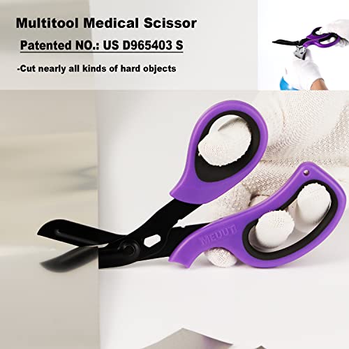 MEUUT 2 Pack Trauma Shears Bandage Scissors for Left and Right Hand- Medical Supplies with 8 inch Heavy Duty Medical Scissors for EMT Workers Nurses - Image 5