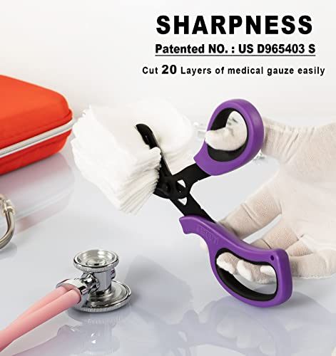 MEUUT 2 Pack Trauma Shears Bandage Scissors for Left and Right Hand- Medical Supplies with 8 inch Heavy Duty Medical Scissors for EMT Workers Nurses - Image 2