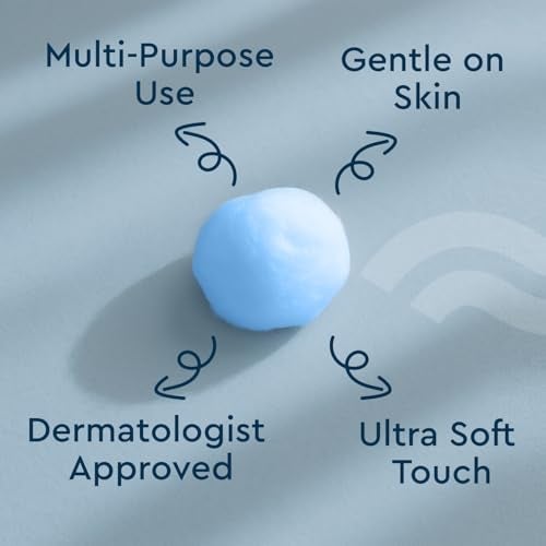 GUBB Coloured Cotton Balls For Face Cleansing & Makeup Removal 100 Pieces - Image 4