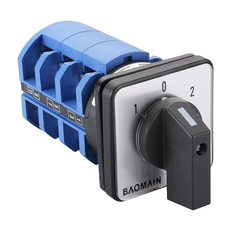 Baomain Universal Rotary Changeover Switch SZW26-63/D303.3 660V 63A 3 Position 3 Phase - Image 4