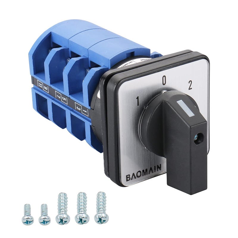Baomain Universal Rotary Changeover Switch SZW26-63/D303.3 660V 63A 3 Position 3 Phase - Image 1