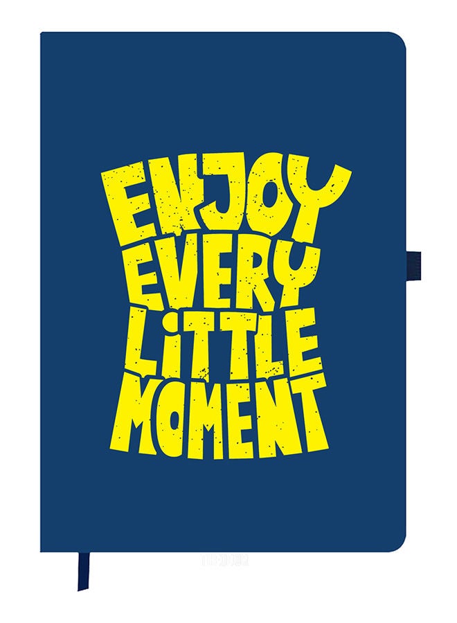 Theodor Designer A5 Thick Blue Hardcover Notebook Enjoy Every - Image 1