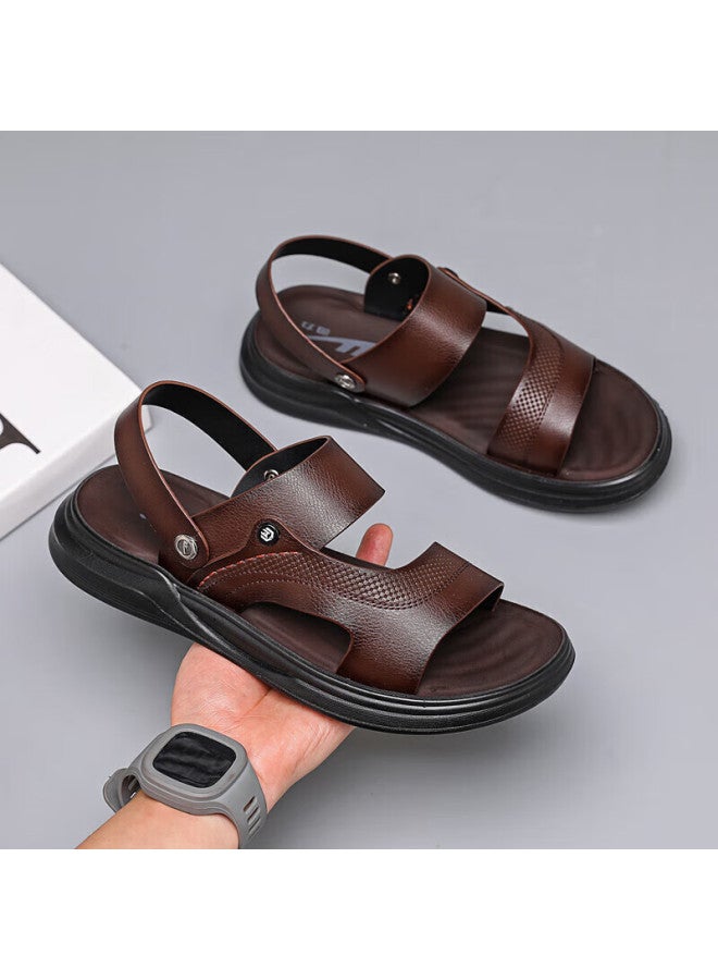 Warrior Men's Outdoor Sports Sandals Wear-resistant Casual Beach Shoes Wsl(wz)-0976 Brown Size 40 - Image 4