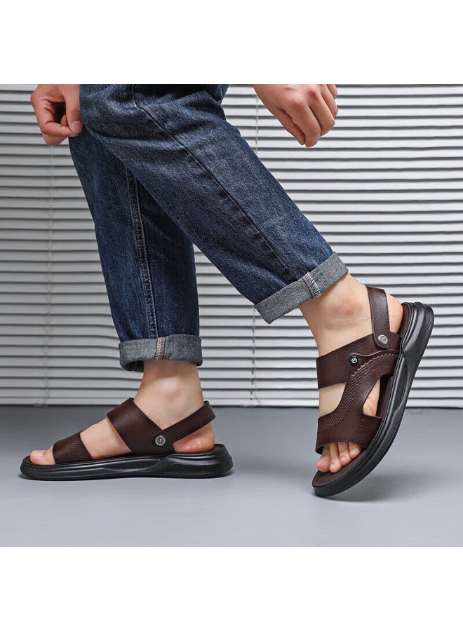 Warrior Men's Outdoor Sports Sandals Wear-resistant Casual Beach Shoes Wsl(wz)-0976 Brown Size 40 - Image 3
