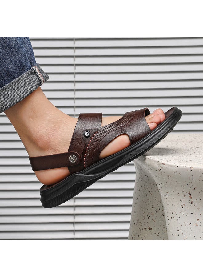 Warrior Men's Outdoor Sports Sandals Wear-resistant Casual Beach Shoes Wsl(wz)-0976 Brown Size 40 - Image 5