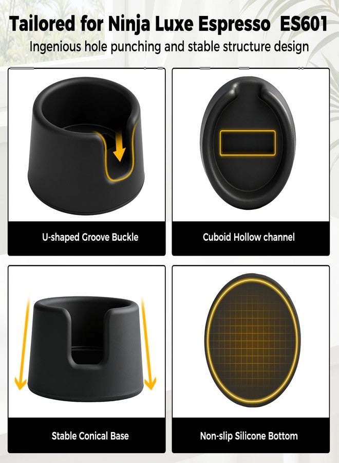 RICANK Silicone Coffee Portafilter Holder for Ninja Luxe Cafe Espresso Machine ES601/ES701 - Tamping Station Handheld Tamper Base Support Stand for Ninja Luxe Cafe Accessories Tamping Stability Base - Image 5