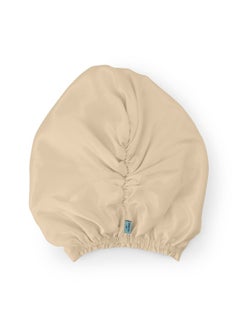 BRIGHTLY LABS Indulge in elegance with our Luxurious 100% Mulberry Silk Turban Twisted Head Wrap, providing the ultimate sleeping cap and hair protection in pure silk comfort.  - Image 3
