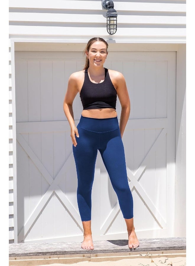 we fleece we fleece 3 Pack Plus Size Capri Leggings for Women -Stretchy X-Large-4X Tummy Control High Waist Spandex Workout Yoga Pants  - Image 3