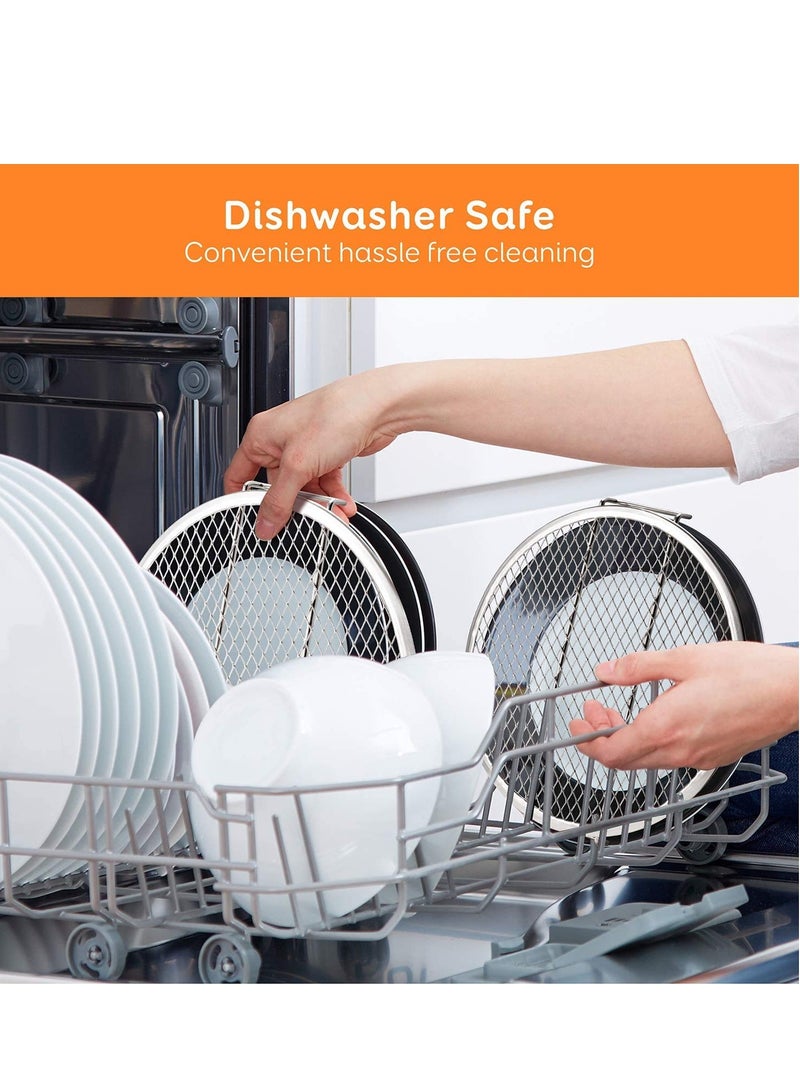 SOLARAE سلة فرن القلي الهوائي، رف مجفف، حامل من الفولاذ المقاوم للصدأ، ملحقات متوافقة مع قلاية نينجا الهوائية 4-Qt - Image 5