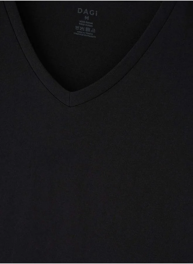 داجي 2 Pack Undershirt V Neck Supreme Underwear
