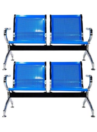 Set of 2 Office Guest Reception Chairs 2 Seat Waiting Room Chairs Visitor Chairs with Armrest Steel Reception Bench for Airport Hospital Bank Hall - pzsku/Z253FB46D265438364955Z/45/1746266662/781489c1-a463-479d-a7ff-3e4f10009db3