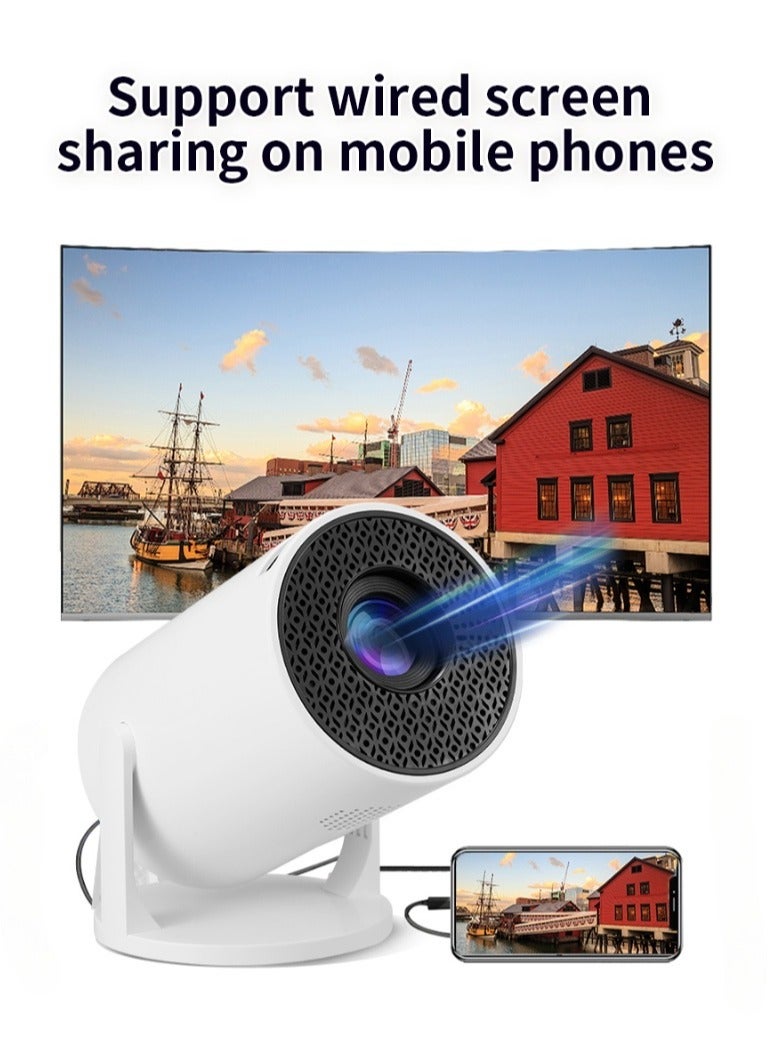 Mini Projector with Bluetooth, Support 4K 1080P Smart Projector with 150 ANSI 8000LM, 150 Inch Screen, Auto Horizontal Keystone Correction  - Image 2