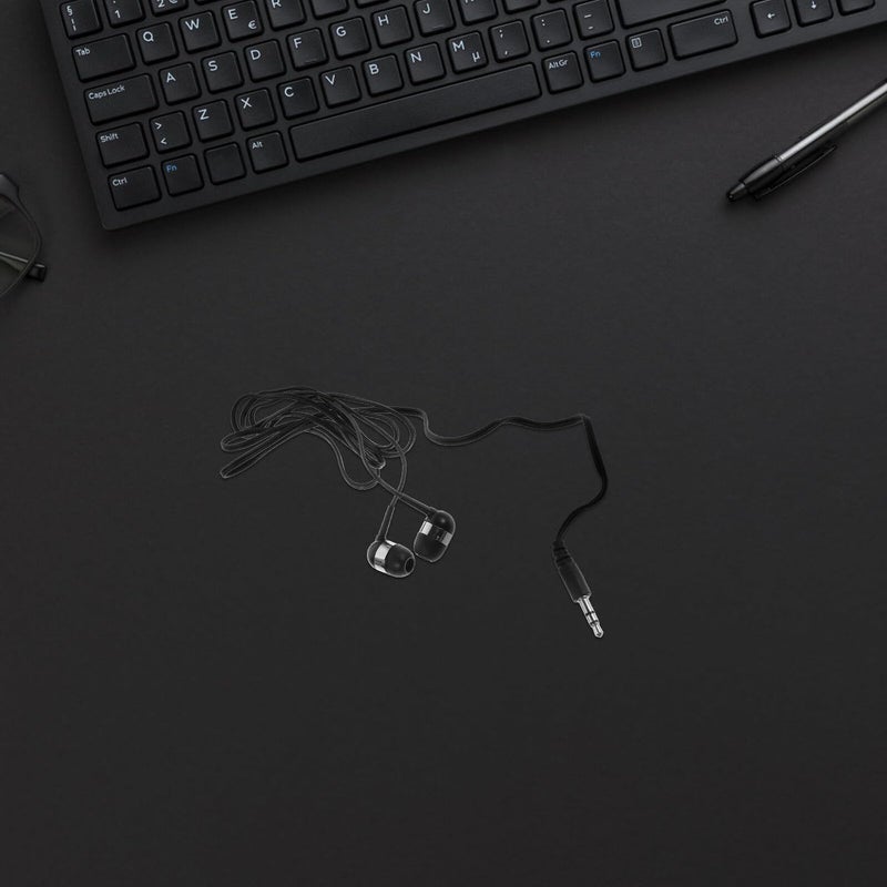 50pcs Black Wired Earbuds with Microphone Bulk In Ear Headphones for Students School Travel - Image 5
