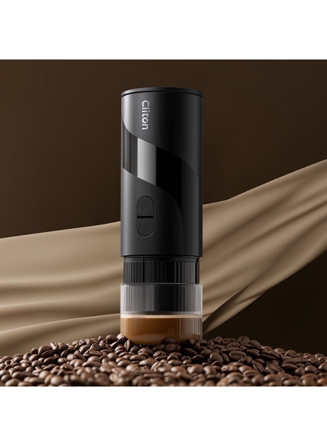 Cliton Portable Coffee Machine, Car-mounted Wireless Capsule Handheld Italian Espresso Semi-automatic Coffee Maker For Home, Outdoor Camping Use - Image 1