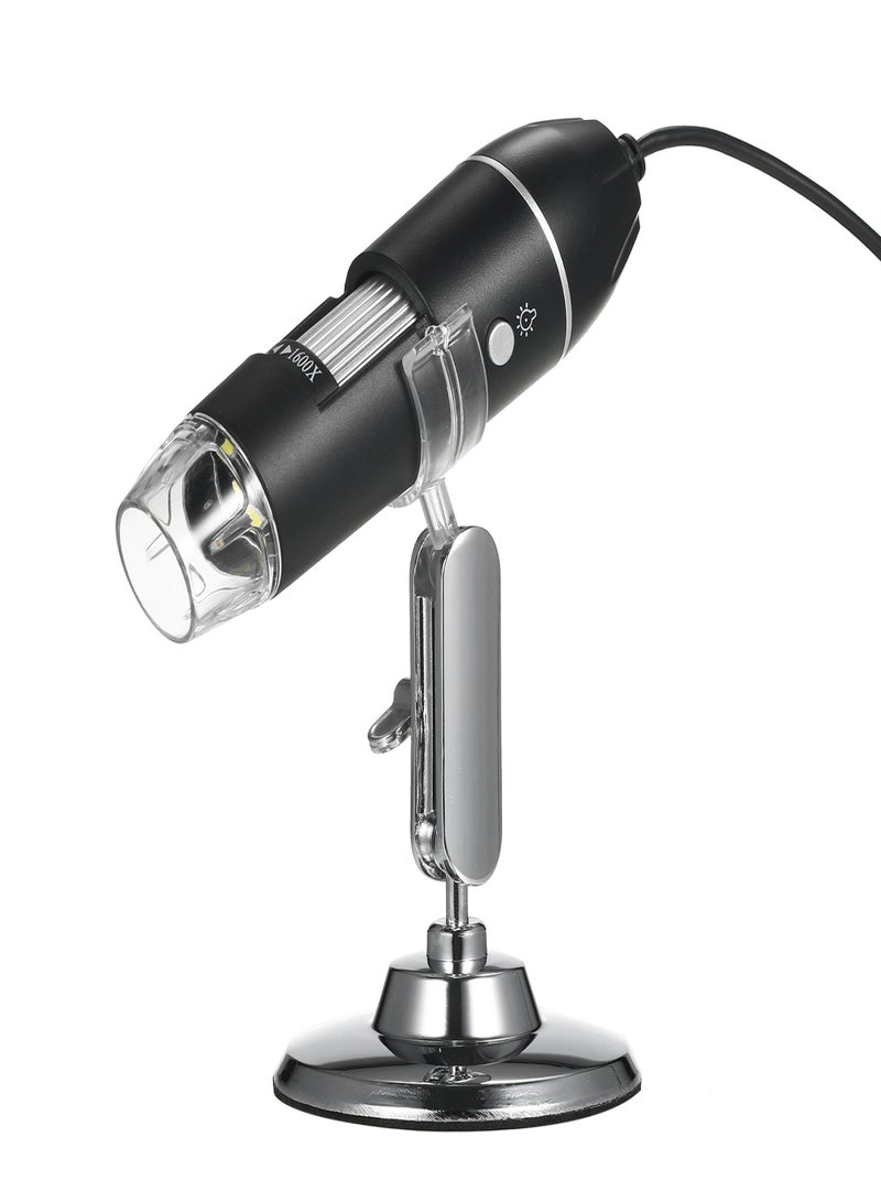 Generic 321P 1000X for IOS and Android 2 in 1 HD Digital Microscope Hand-Held Portable Microscope New 2 Million Digital Microscope with Metal Stand - Image 1