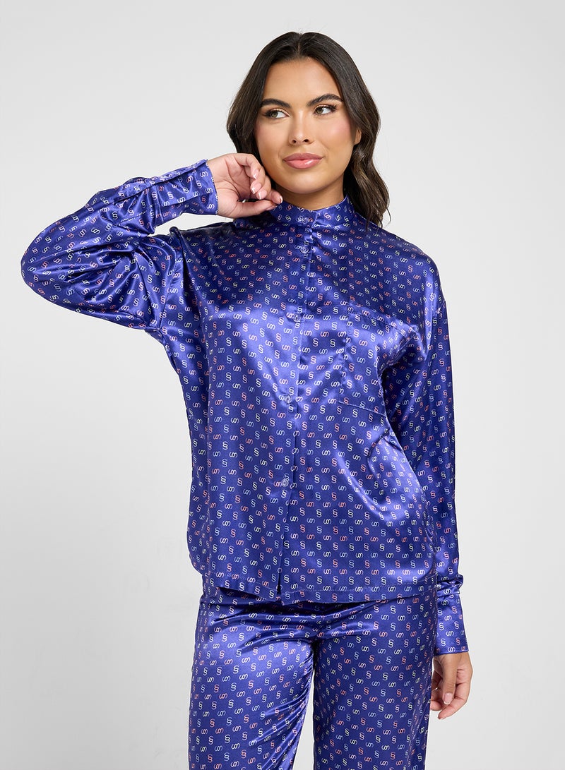 Ginger Oversize Stripe Seersucker Shirt & Short Set - Image 3