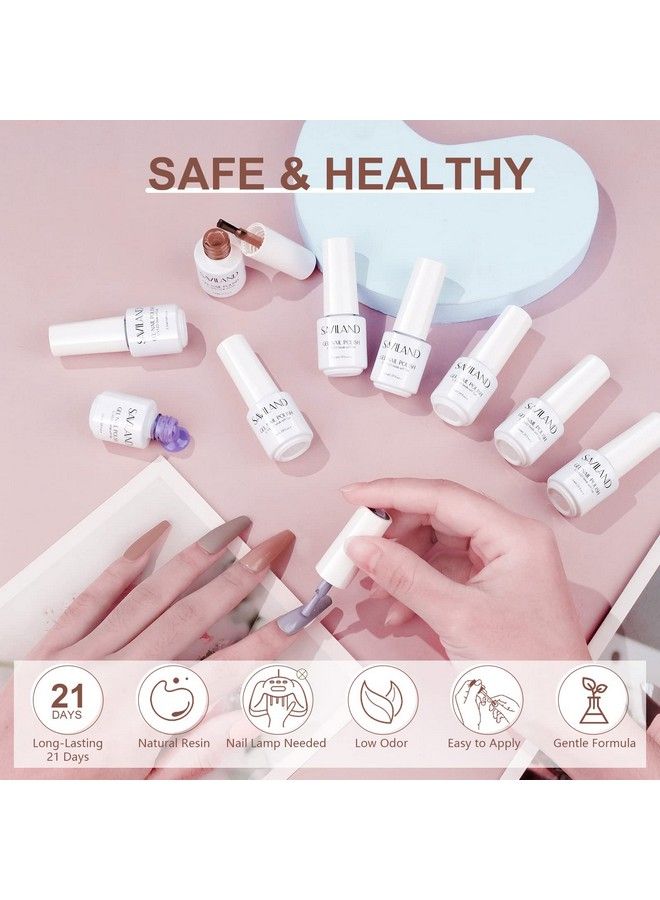Saviland 33Pcs Gel Nail Polish Kit  30 Colors Valentines Gifts Gel Polish Set Soakoff Glitter Nail Art Gel Polish With Base Glossy & Matte Top Gel French Manicure Starter Kit For Home Diy Nail Salon - Image 5