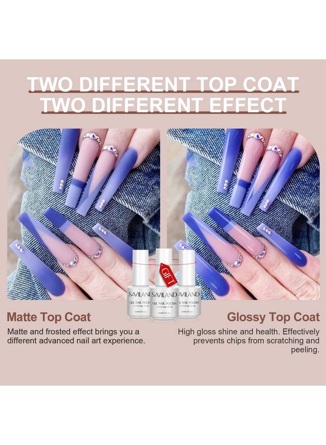 Saviland 33Pcs Gel Nail Polish Kit  30 Colors Valentines Gifts Gel Polish Set Soakoff Glitter Nail Art Gel Polish With Base Glossy & Matte Top Gel French Manicure Starter Kit For Home Diy Nail Salon - Image 4