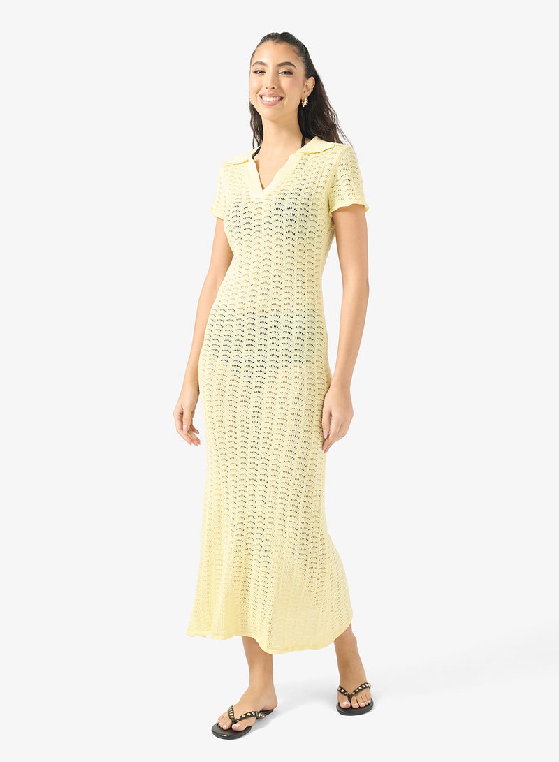 Ginger Crochet Maxi Beach Dress - Image 1