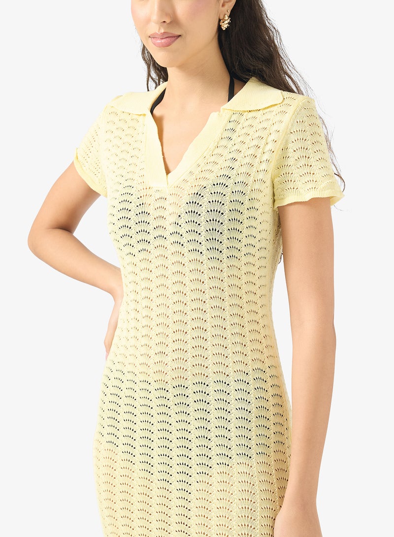 Ginger Crochet Maxi Beach Dress - Image 3