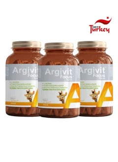 Argivit 3 Piece Argivit Focus Multivitamin to Increase Height and Concentration in Adults 30 Tablets  - Image 1