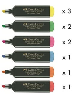 FABER-CASTELL مجموعة أقلام تمييز متعددة الألوان مكونة من 10 قطع  - Image 1