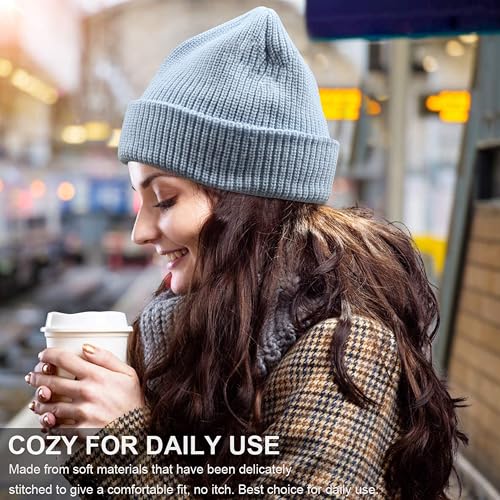 NORTHWIND Winter Cap for Men, Winter Cap for Women, Beanie Cap for Man, Woolen Cap for Men, Woolen Cap for Women, Beanie Cap for Woman, Winter wear (Sky Blue) - Image 3
