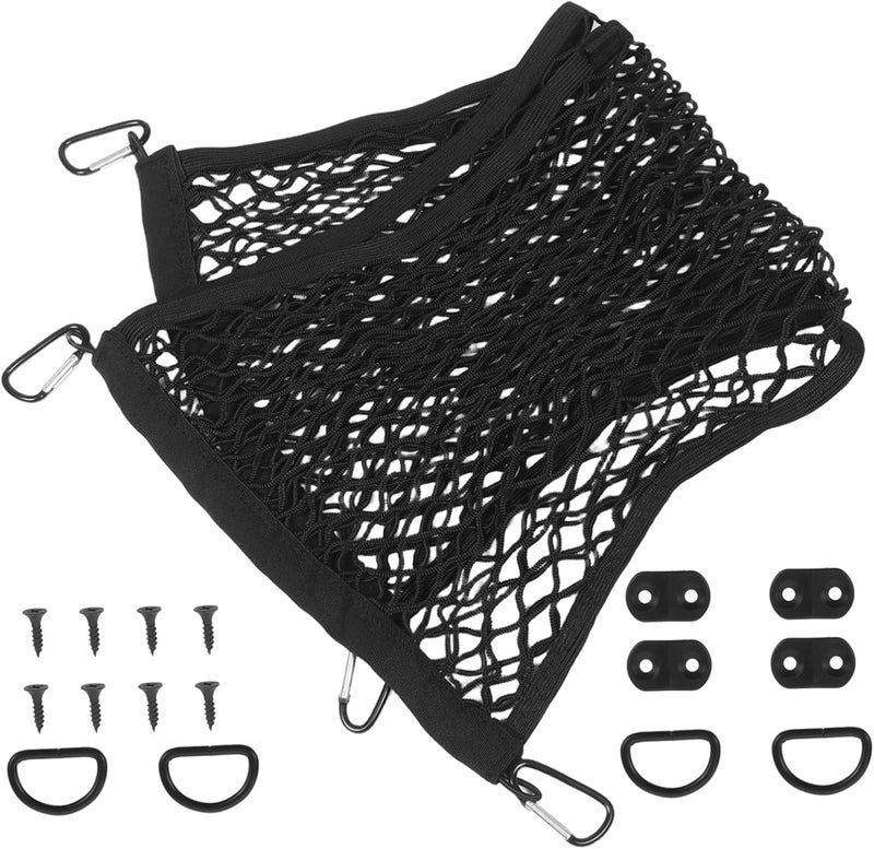 1set Cargo Net for SUV and Truck Bed Heavy Duty Stretchable Trunk Storage Mesh Hooks Versatile Elastic Organizer for Efficient Cargo Management - Image 1
