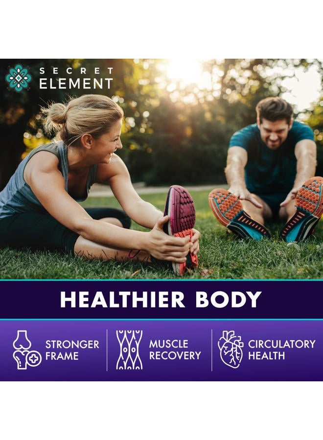 SECRET ELEMENT Magnesium Glycinate 500MG Gummies, High Absorption Supplement with Ashwagandha, Beet Root, Vitamin B6, Turmeric & Zinc, Sugar-Free, Vegan, Chews for Men & Women, 60 Gummies, Cherry Flavor - Image 5