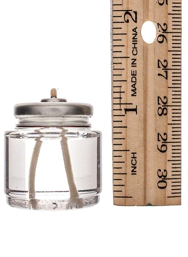 D'light Online HD8-90 Liquid Wax Disposable Clear 8 Hour Liquid Tealight Fuel Cell Oil Candle Cartridge Disposable Liquid Paraffin Smokeless Odorless | Clear Fuel Oil Shabbos Candles - Set of 90 - Image 3