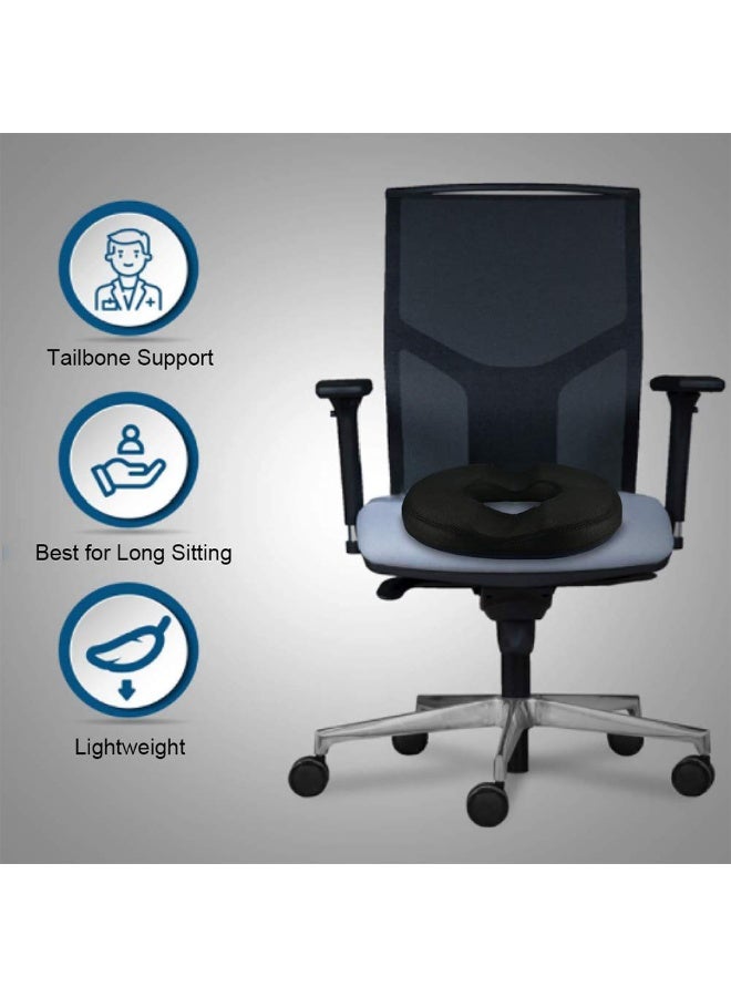 Hemorrhoid Memory Sponge Donut Pillow is ergonomically designed for comfortable sitting, relieving coccyx pain and pressure, relieving bedsores, postpartum pregnancy, buttocks, and buttocks - Image 5