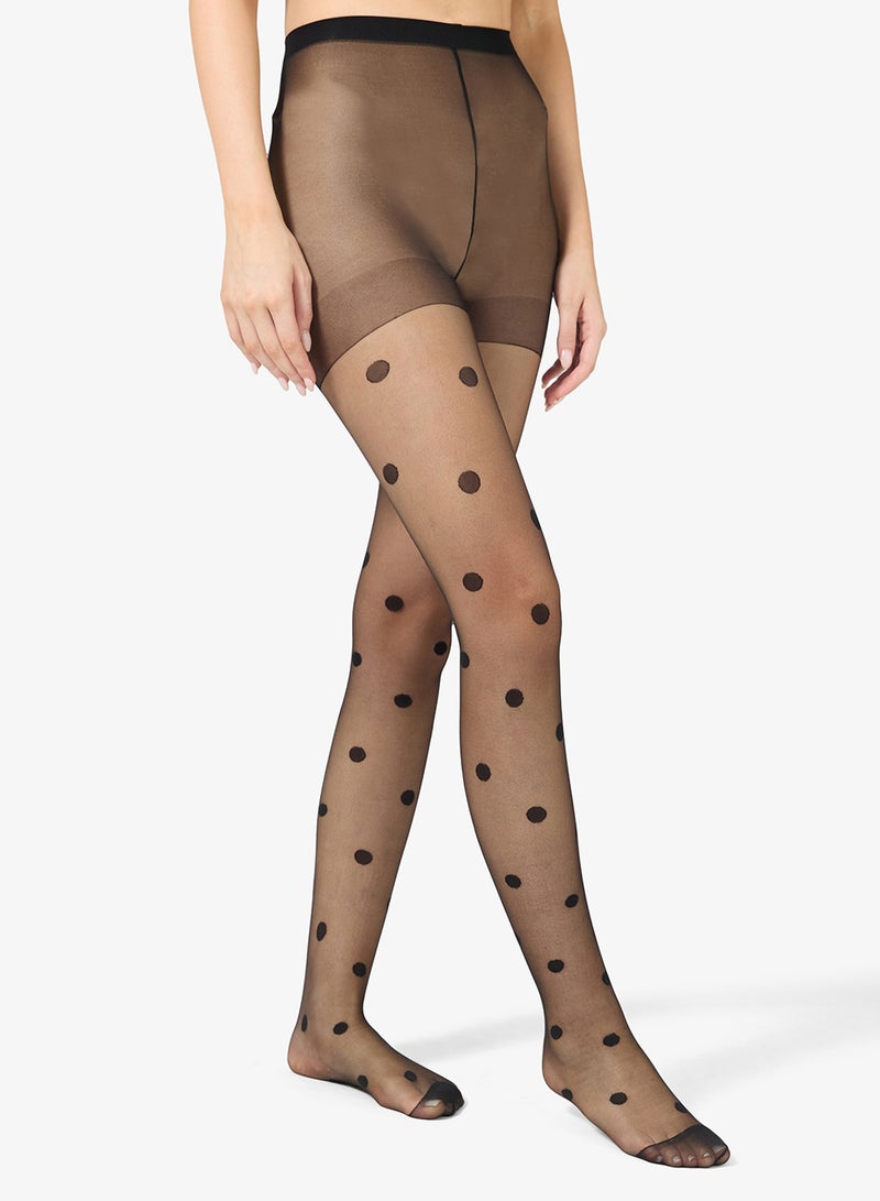 جينجر جوارب شبكية منقطة - Image 1