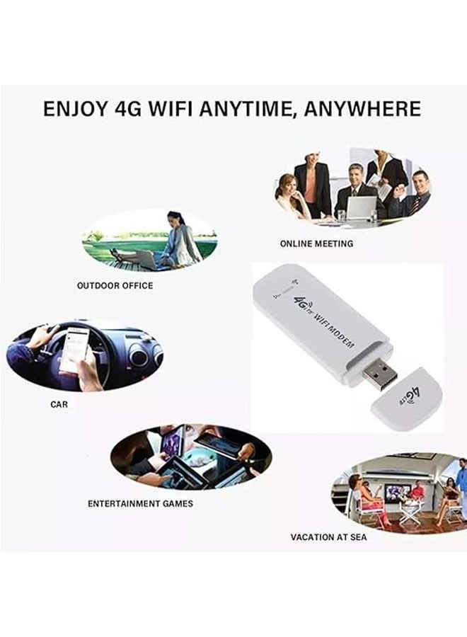 عام راوتر واي-فاي محمول مع معدل نقل عالي لشبكة 4G، نقطة ساخنة واي-فاي متنقلة للموبايل، كمبيوتر محمول، كمبيوتر سطح المكتب، والتابلت، يدعم توصيل ما يصل إلى 10 أجهزة واي-فاي ساخنة. - Image 4