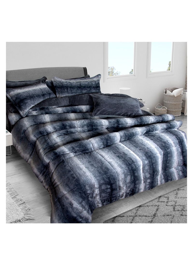 Family Bed quilt set Spanish fur 3 pieces size 220 x 240 cm model 691 from Family Bed  - Image 1