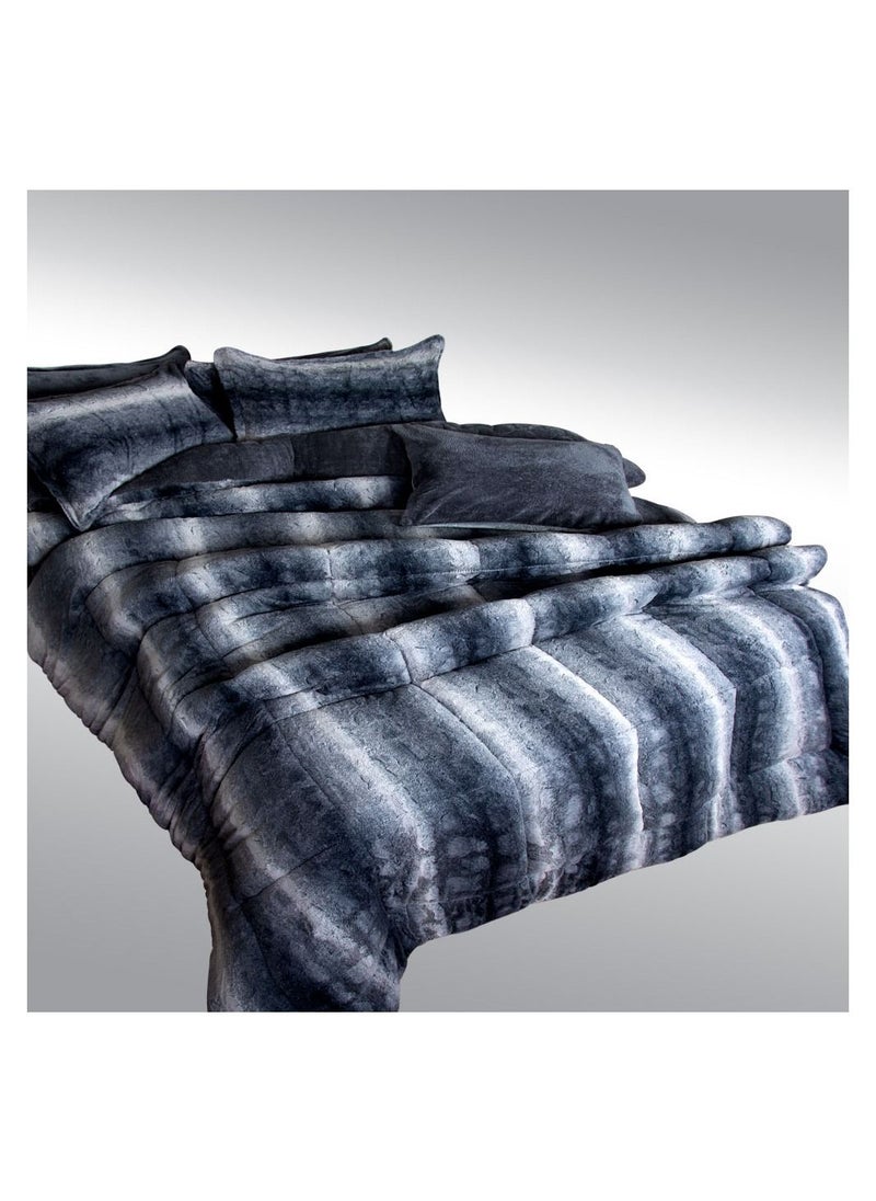 Family Bed quilt set Spanish fur 3 pieces size 220 x 240 cm model 691 from Family Bed  - Image 3