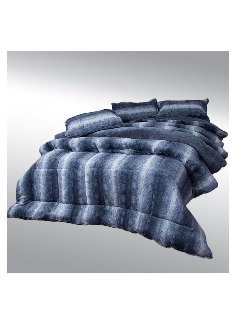 Family Bed quilt set Spanish fur 3 pieces size 220 x 240 cm model 691 from Family Bed  - Image 5