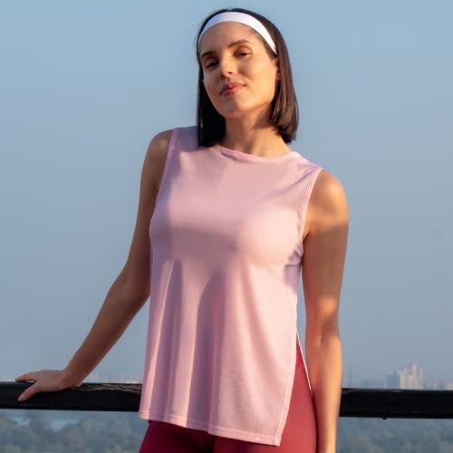 SOIE Women's Boat Neck Coverup Tee with Side Slit - Image 2