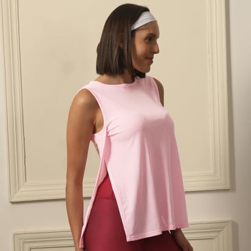SOIE Women's Boat Neck Coverup Tee with Side Slit - Image 3