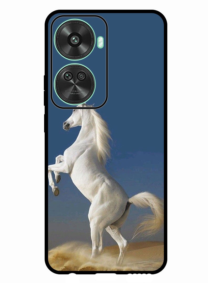 Theodor Protective Case Anti Scratch Shock Proof Bumper Cover For Huawei nova 11 SE White horse - Image 1