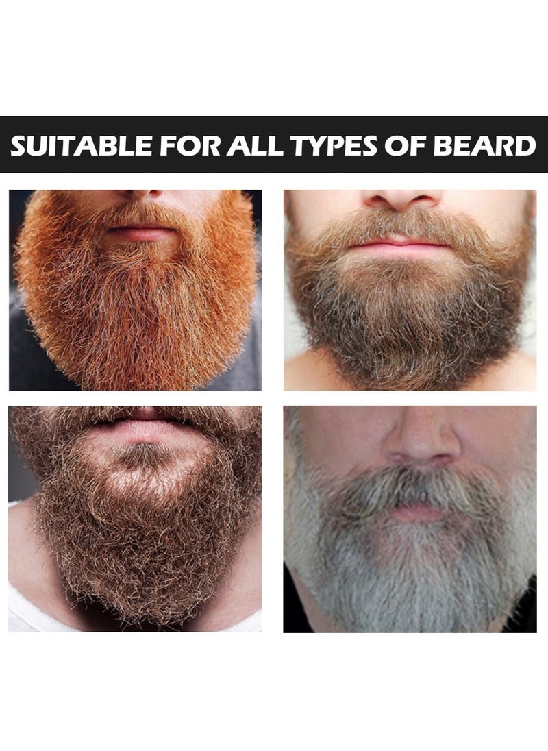 East Moon - Men's Black Beard Dye, Mustache & Beard Dye For Men, Black Hair Dye for Gray Hair Coverage, 3 in 1 Hair Dye Shampoo, Quick & Easy to Use at Home, Long Lasting Beard Color for Men 100ML (Black) - Image 1