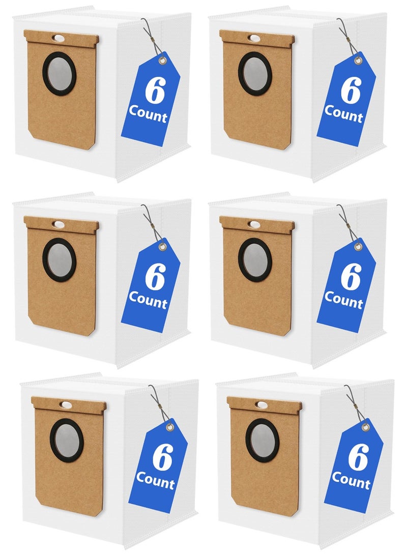NajmStyle 2.5L Large Vacuum Dust Bags for Eufy L50 SES L60 SES Vacuum Cleaner Self-Emptying Dock,Replacement Dust Bag for Conga Home 1000,8090 Ultra,9090AI,for Haier H9 Plus Vacuum Cleaner (6 Pack) - Image 1