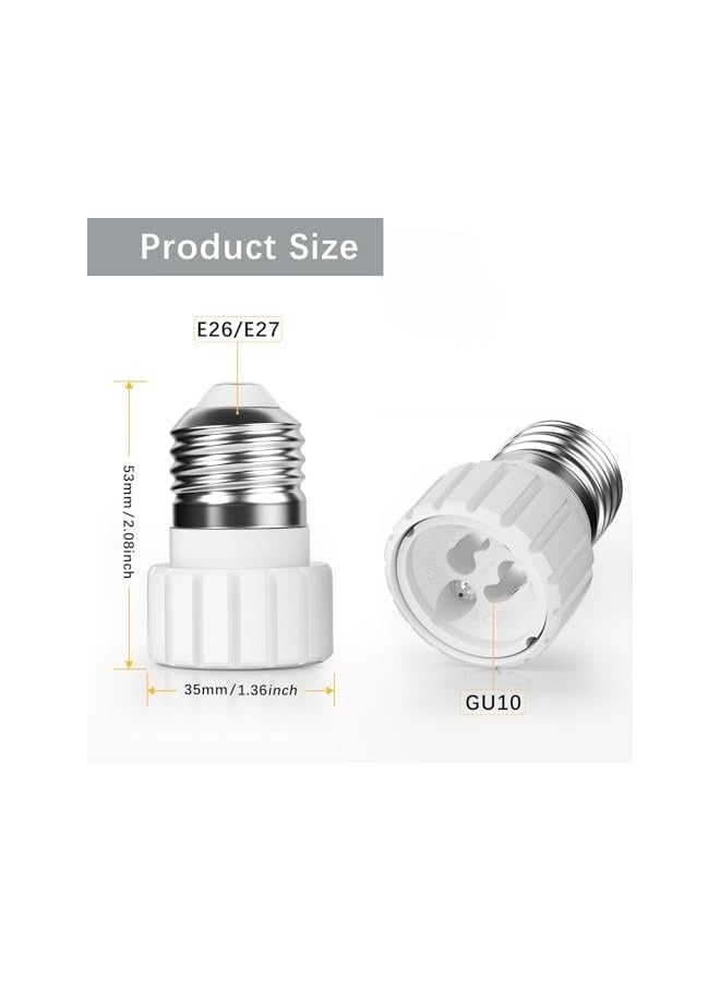 erorex Socket Converter, 6 Pack ES Edison Screw to GU10 Lamp Holder Adapter for LED Bulbs, Maximum Wattage 200W - Image 4