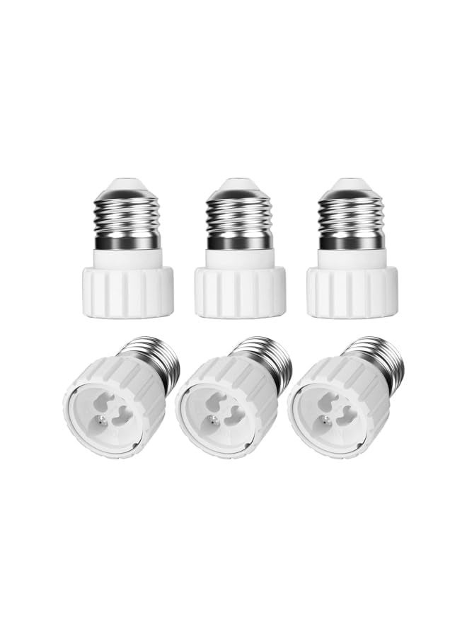 erorex Socket Converter, 6 Pack ES Edison Screw to GU10 Lamp Holder Adapter for LED Bulbs, Maximum Wattage 200W - Image 1