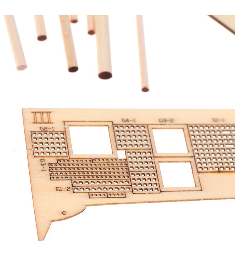 1 Set Halcon Wooden Sailing Boat Model Kit Ship Assembly Decoration Gift - Image 4