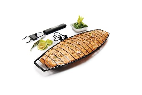 GrillPro سلة سمك قابلة للفصل مع مقبض من GrillPro 21015، كروم - Image 1
