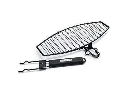 GrillPro سلة سمك قابلة للفصل مع مقبض من GrillPro 21015، كروم - Image 2