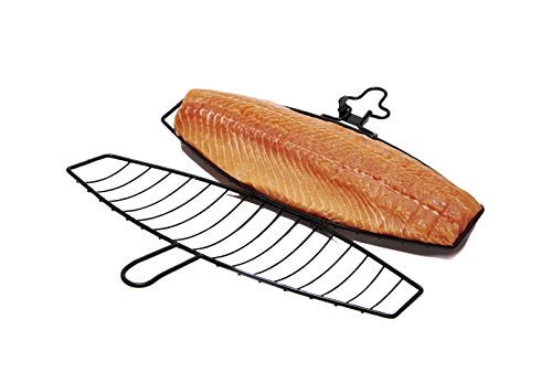 GrillPro سلة سمك قابلة للفصل مع مقبض من GrillPro 21015، كروم - Image 3