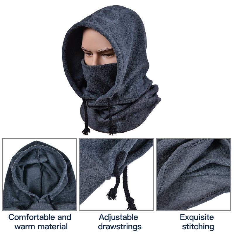 Winter Warm Polar Fleece Balaclava Winter Sports Cap Face Cover Neck Warmer for Cycling Skiing Motorcycling - Image 3