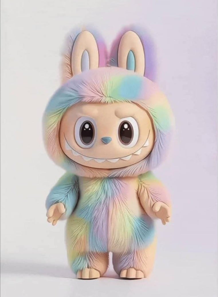 Pop Mart x Bobo & Coco Labubu 4th Generation  Plush Pendant Multicolor - Image 1